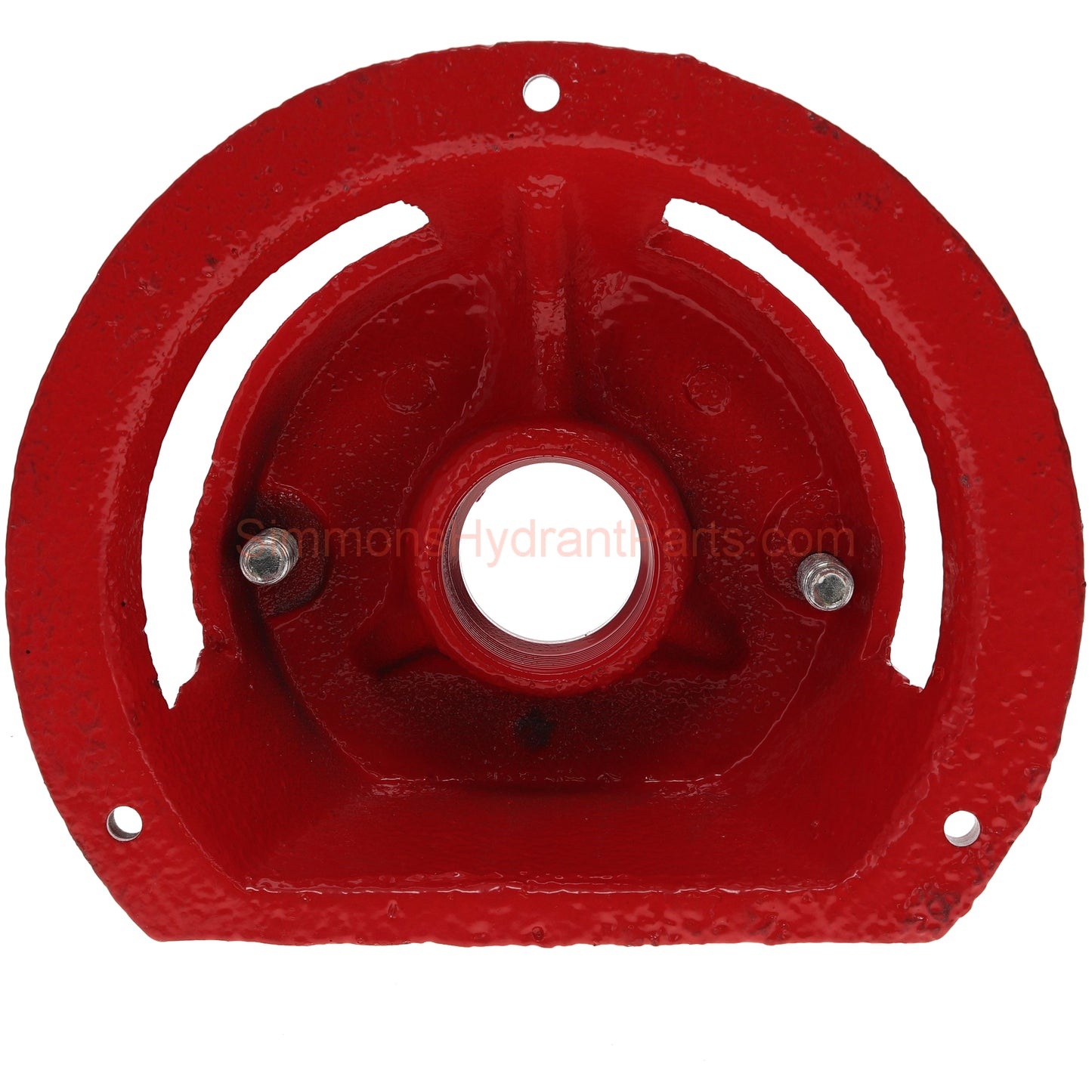 Underside of the Simmons genuine 1164 pump base. Showing the bottom of the bolts.