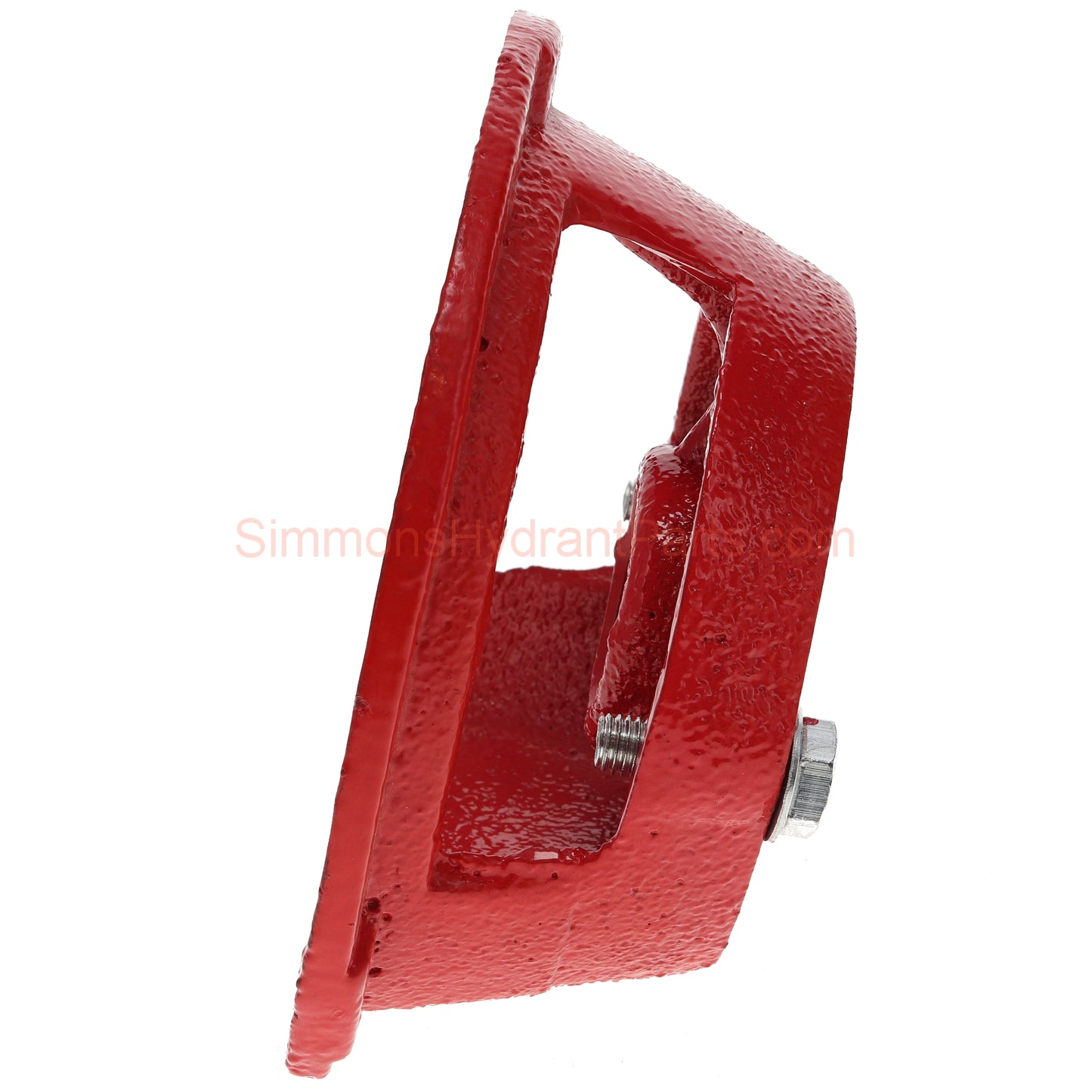 Side view of the Simmons genuine 1164 pump base. Showing the opening through the side of the base.