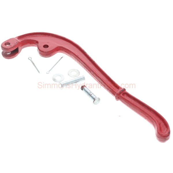 Side view of the Simmons genuine 1167 pump handle, and hardware.