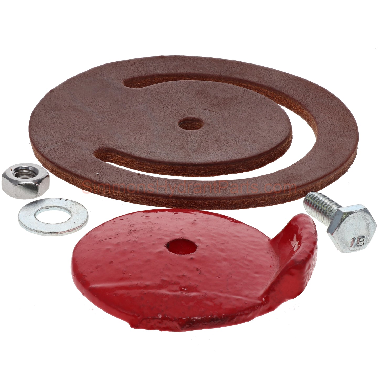 Side view of all of the parts included with the Simmons genuine 1168.