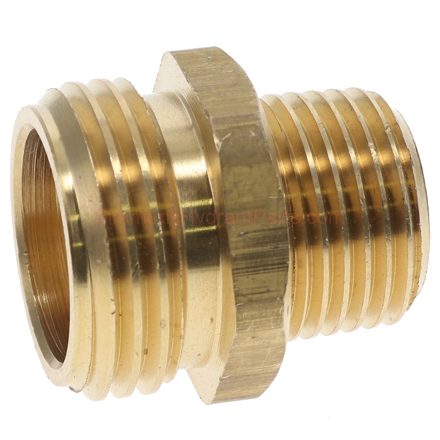 Side view of the Simmons genuine 8828 hose thread adapter.