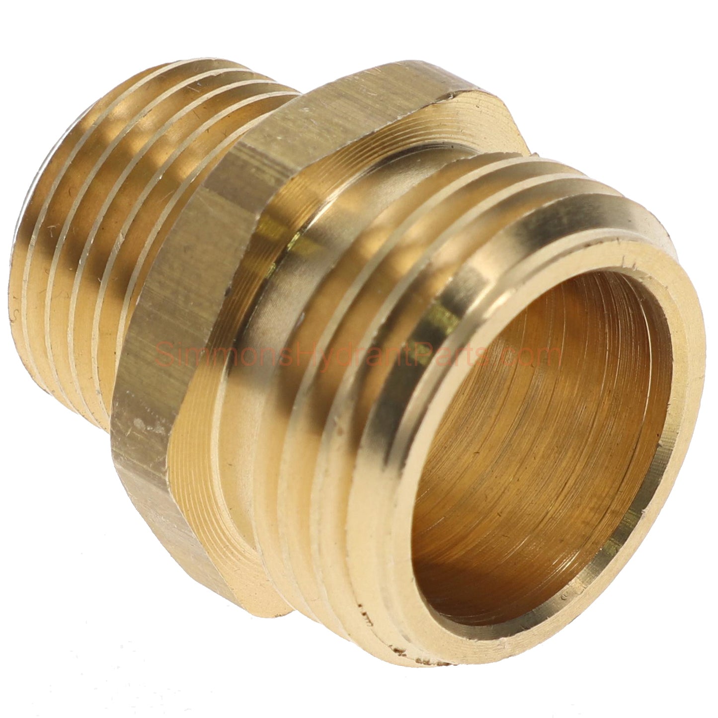 Side view of the Simmons genuine 8828 hose thread adapter.
