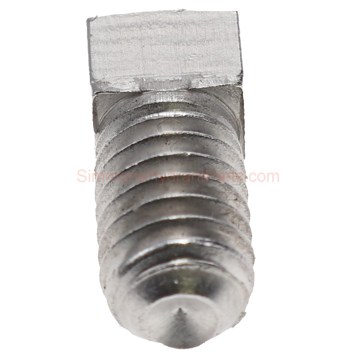 Bottom side view of the Simmons genuine 8837 set screw.