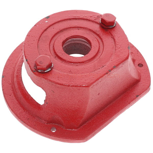 Top view of the Simmons genuine 1164 pump base, and bolts. 