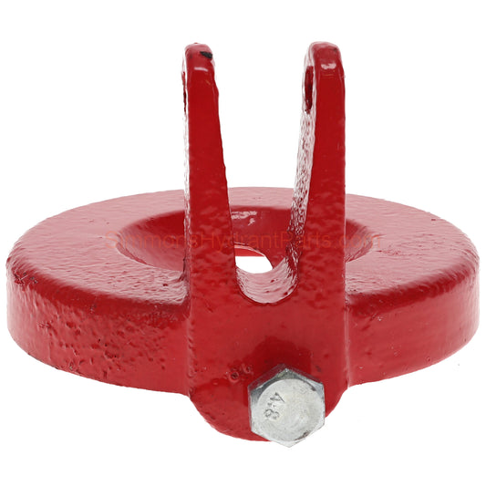 Backside view of the Simmons genuine 1166 pump top. Showing the metal hex nut. 
