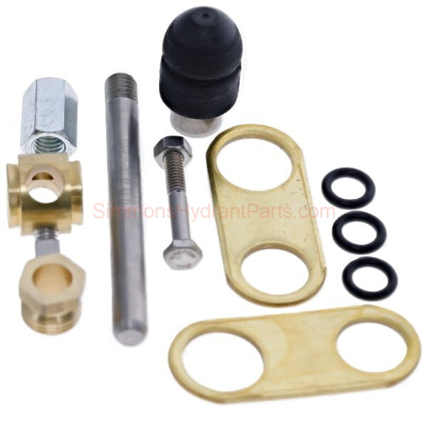 Side view of the Simmons genuine 800KIT. Showing all of the replacement parts included with the kit. 