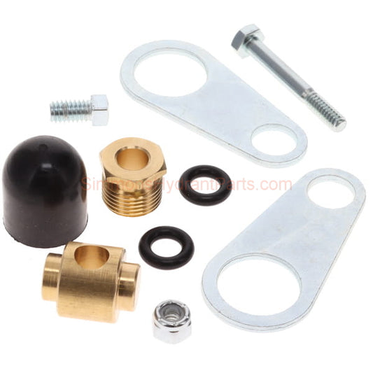 Overhead picture of the Simmons 852 repair kit. Showing all of the parts included with the kit. 