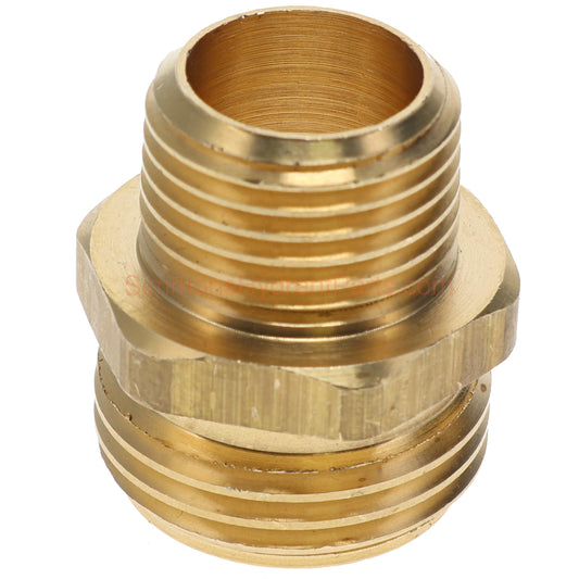 Top view of the Simmons genuine 8828 hose thread adapter. 