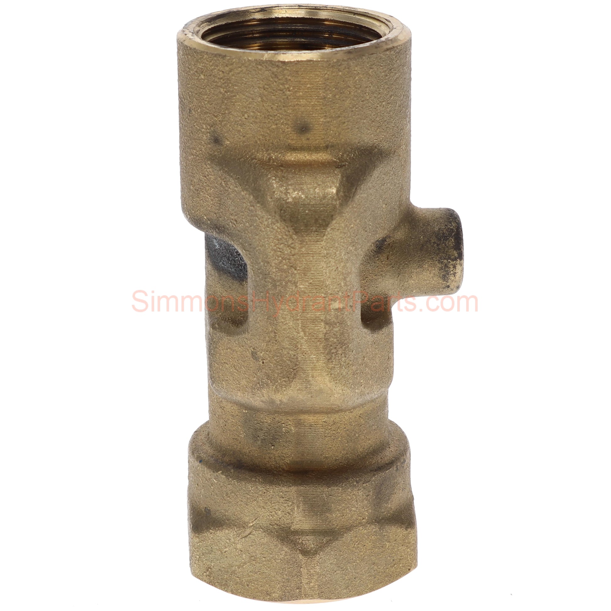 Side view of the Simmons genuine 8832A valve body. 