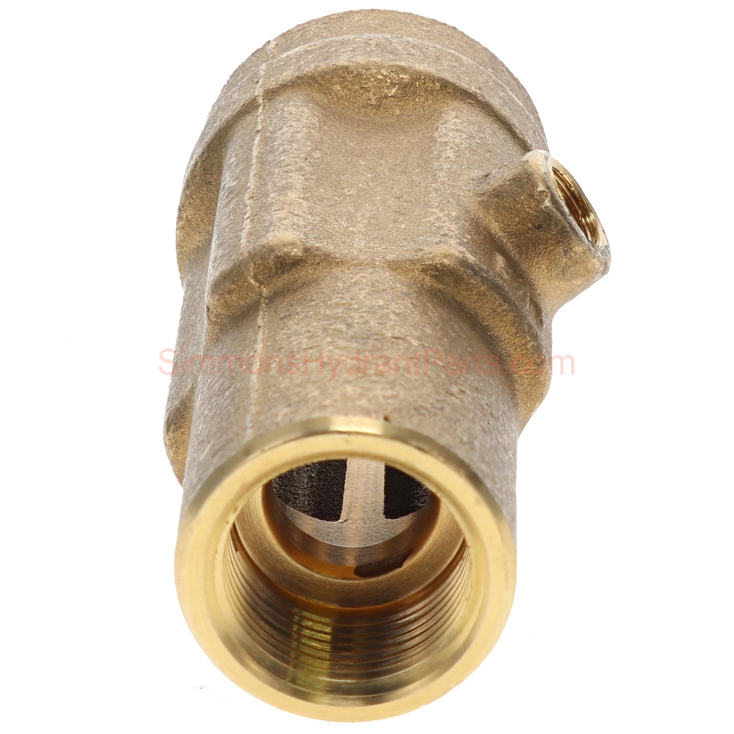 Side view of the Simmons genuine 8862 valve body. 