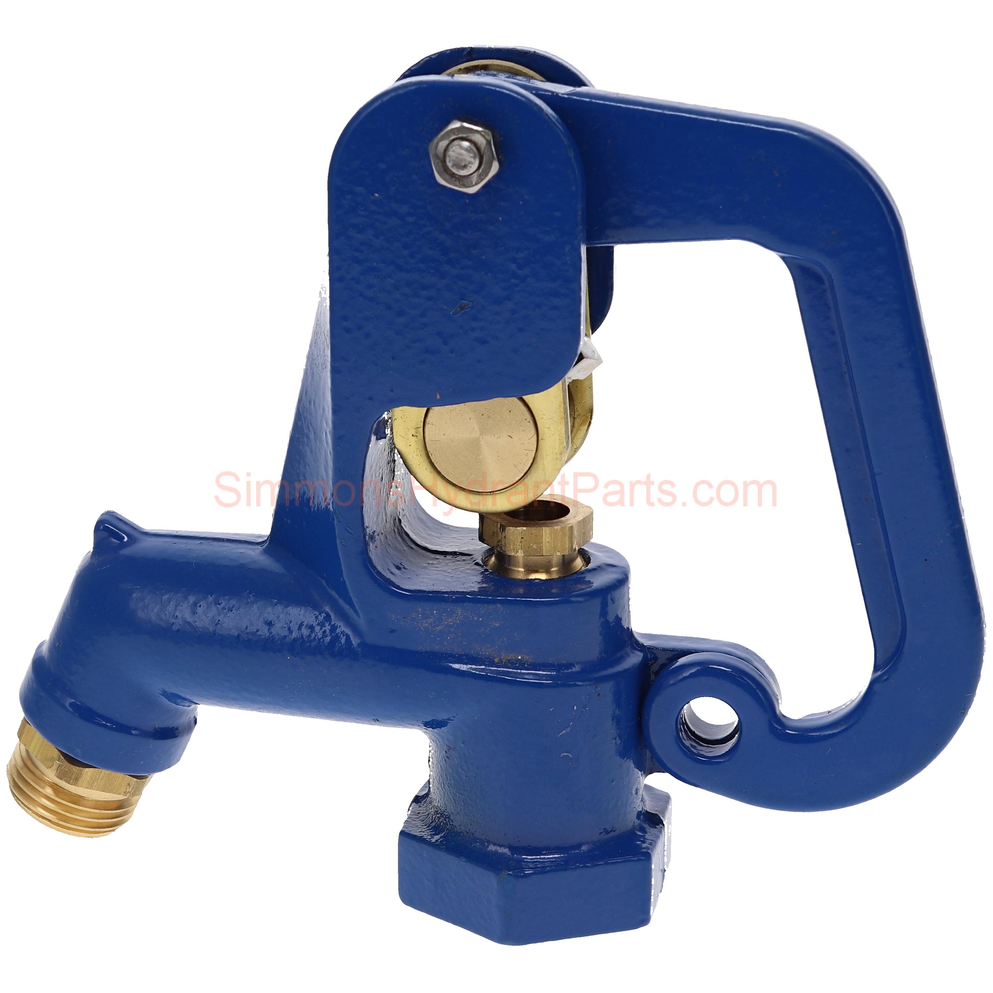 Side view of the Simmons genuine 890 yard hydrant head.  